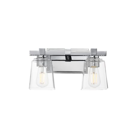 Maxim Lighting Cubos 2-Light Wall Sconce, Polished Chrome 21382CLPC
